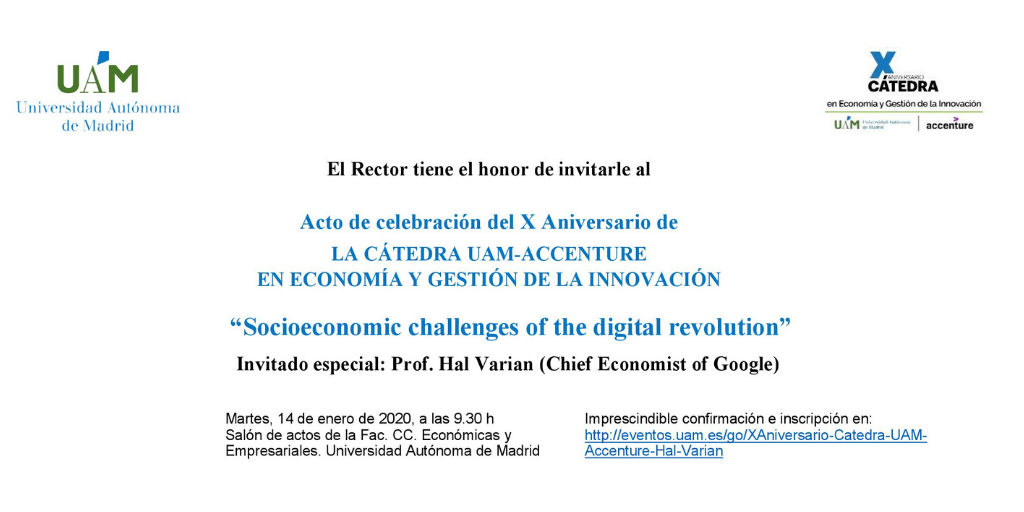 X aniversario de la Cátedra UAM-Accenture en economía y gestión de la innovación